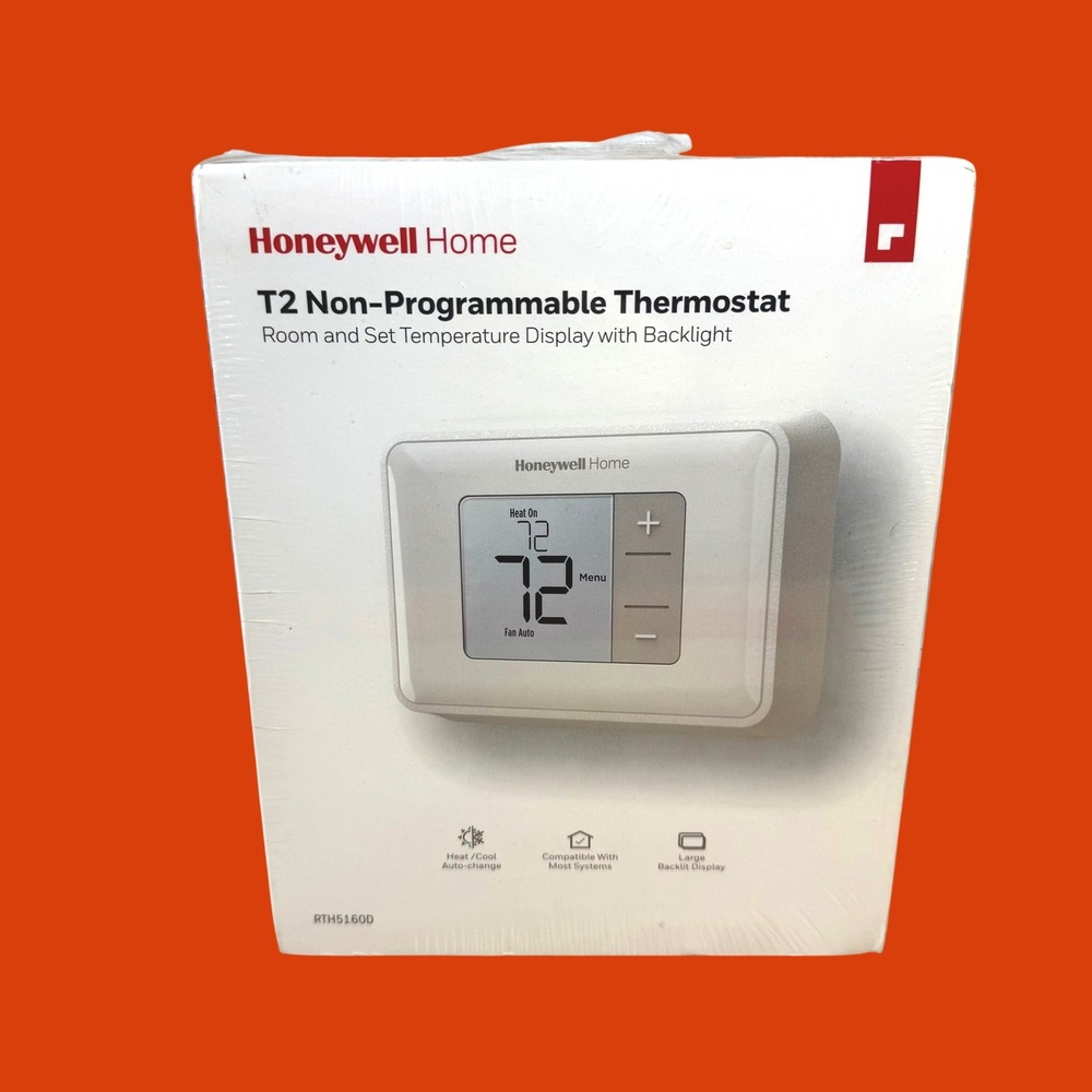 Honeywell Home T2 Non-Programmable Thermostat RTH5160D Backlit Display White